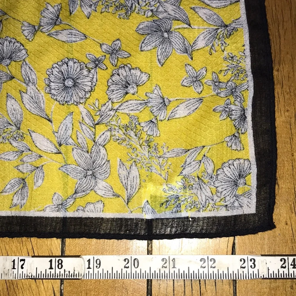 Yellow‎ Floral Scarf Wrap - Lightweight Women's Accessory
